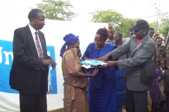 Working with United Way Uganda to hand over mosquito nets to young and pregnant Women in Nabuli village