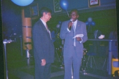 Geoffrey at corporate function at Garden City 2002