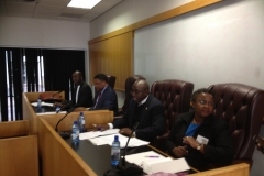 Presiding over a moot court at the School of law Uni of Pretoria South Africa