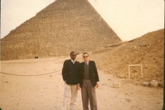 Geoffrey as a State Attorney at the pyramids in egypt 1992